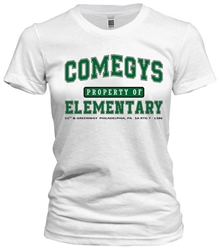 Vintage Comegys Elementary Philadelphia Old School T-Shirt from www.RetroPhilly.com