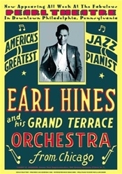 Vintage Earl Hines at Philly Pearl Theater Poster from www.retrophilly.com