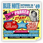 Vintage Charlie Parker at Philly Blue Note Poster from www.retrophilly.com