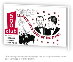 Vintage Frank Sinatra & Dean Martin at Ataltnic City's famed 500 Club Poster www.retrophilly.com