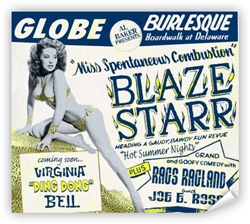 Vintage Atlantic City Globe Burlesque Blaze Starr Poster from www.retrophilly.com