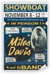 Vintage Miles Davis at Philadelphia Showboat Poster from www.retrophilly.com