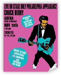 Vintage Chuck Berry at Philadelphia Arena Poster from www.retrophilly.com