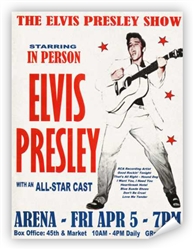 Vintage Elvis Presley Philly '57 Concert Poster from www.retrophilly.com