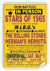 Vintage WIBG Rolling Stones 1965 Concert Poster from www.retrophilly.com