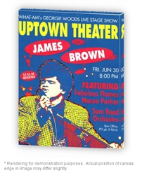 Vintage James Brown Philly Uptown Theater Poster from www.retrophilly.com