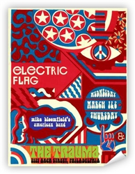Vintage Electric Flag at The Trauma Philadelphia Poster from www.retrophilly.com