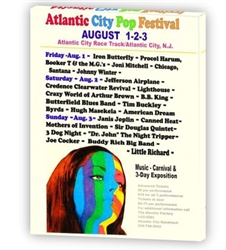 Vintage Atlantic City Pop Festival Poster from www.retrophilly.com