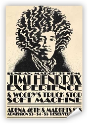 Vintage Jimi Hendrix at Philadelphia Arena Poster from www.retrophilly.com