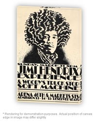 Vintage Jimi Hendrix at Philadelphia Arena Poster from www.retrophilly.com