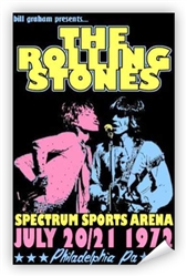 Vintage Rolling Stones at Philadelphia Spectrum Poster from www.retrophilly.com