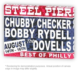Vintage Bobby Rydell, Chubby Checker Steel Pier Poster from www.retrophilly.com