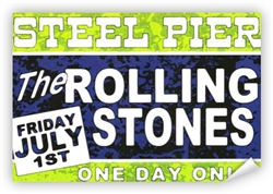 Vintage Rolling Stones at Steel Pier Poster from www.retrophilly.com