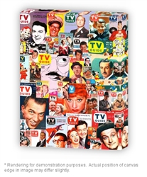 Vintage TV Guide Stretched Canvas Wall Art from www.retrophilly.com