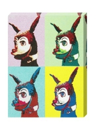 Vintage Pop Bertie the Bunyip Stretched Canvas Poster from www.retrophilly.com
