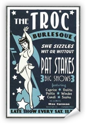 Vintage Pat Stakes at Philly Troc Burlesque Poster from www.retrophilly.com