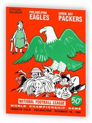 Vintage Philadelphia Eagles Green Bay Packers 1960 NFL Championship poster from www.retrophilly.com