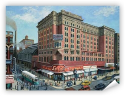 Vintage Reading Terminal Philadelphia Stretched Canvas Print from www.retrophilly.com