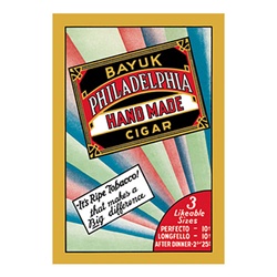 Vintage Bayuk Philadelphia Cigar Art Print from www.retrophilly.com