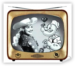 Retro Philly Sally Starr & Popeye TV Poster from www.retrophilly.com
