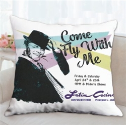 Vintage Frank Sinatra Latin Casino Throw Pillow from www.RetroPhilly.com