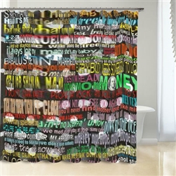 Vintage Sounds of Philly Shower Curtain from www.retrophilly.com