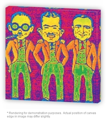 Vintage Pep Boys Manny, Moe & Jack Stretched Canvas Poster from www.retrophilly.com