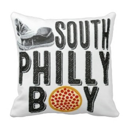 Vintage South Philly Boy Throw Pillow from www.retrophilly.com