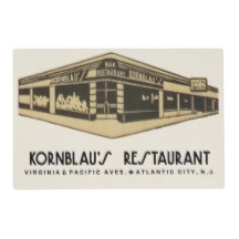 Vintage Kornblau's Atlantic City Placemat from www.retrophilly.com