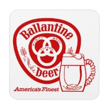 Vintage Ballantine Beer Coaster Set from RetroPhilly.com