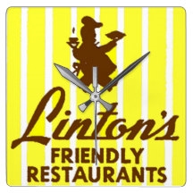 Vintage Linton's Restaurant Clock from www.retrophilly.com