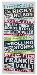 Vintage Steel Pier Atlantic City Beach Towel from www.retrophilly.com