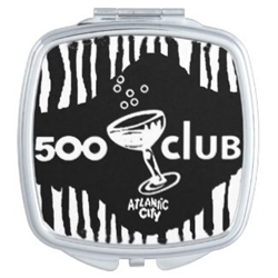 Vintage Atlantic City 500 Club Compact Mirror from www.retrophilly.com
