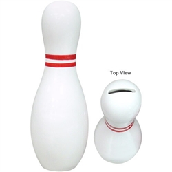 Vintage Ceramic Bowling Pin Coin Bank from www.RetroPhilly.com