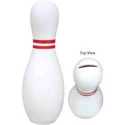Vintage Ceramic Bowling Pin Coin Bank from www.RetroPhilly.com