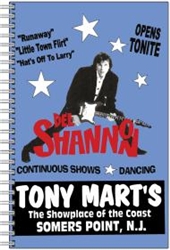 Vintage Del Shannon Tony Marts Journal Notebook from www.retrophilly.com