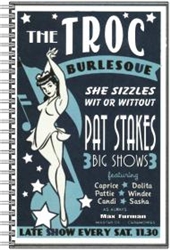 Vintage Philadelphia Troc Burlesque Journal Notebook from www.retrophilly.com