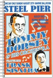 Vintage Sinatra Dorsey Steel Pier Journal Notebook from www.retrophilly.com