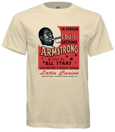 Vintage Louis Armstrong at Philadelphia Latin Casino Tee