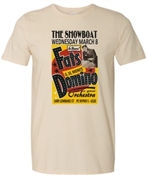 Fats Domino at Philly's Showboat Musical Bar t-shirt from www.retrophilly.com