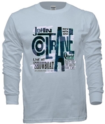 Vintage John Coltrane at The Showboat Phiuladelphia jazz club tee from www.retrophilly.com