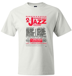 Vintage Philadelphia Quaker City Jazz Festival t-shirt from www.RetroPhilly.com