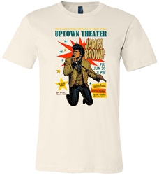 James Brown at Philadelphia's Uptown Theater t-shirt from www.retrophilly.com