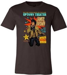James Brown at Philadelphia's Uptown Theater t-shirt from www.retrophilly.com