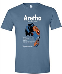 Vintage 1969 Aretha Franklin at The Spectrum Tee from www.retrophilly.com