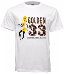 Vintage Philadelphia Golden 33 Go Go Bar T-Shirt from www.retrophilly.com
