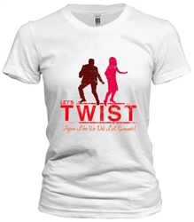vintage t-shirt design of The Twist, the international dance craze first created by Philadelphia's Chubby Checker in 1960 from www.retrophilly.com