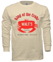 Vintage Walt's Philadelphia Crab Bar Tee from www.retrophilly.com