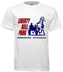 Vintage Philadelphia Liberty Bell Racetrack T-Shirt from www.retrophilly.com