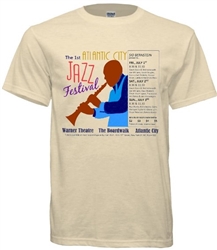 Vintage 1962 Atlantic City Jazz Festival T-Shirt from www.retrophilly.com